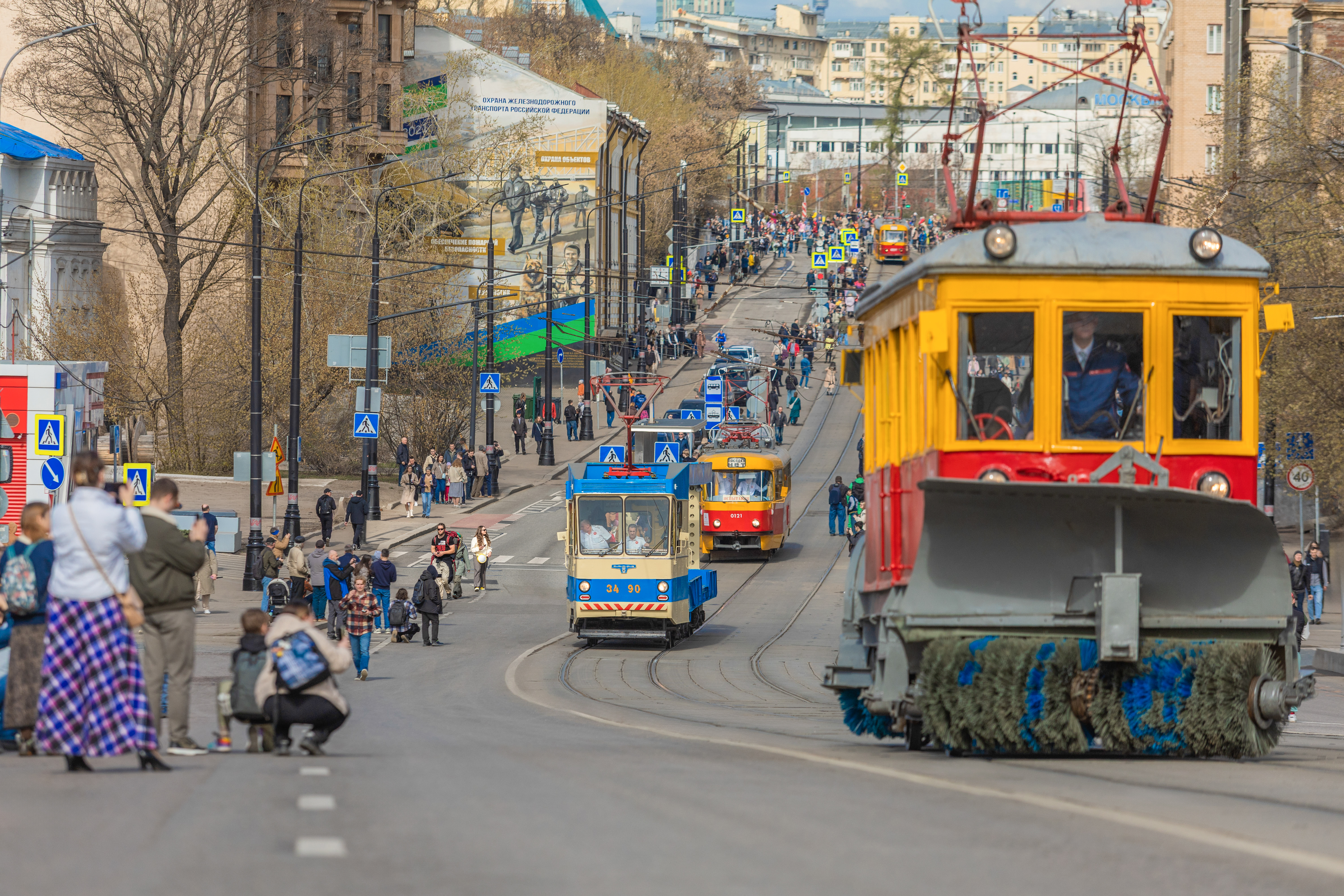 Восемнадцать ретротрамваев проедут по Москве 6 сентября