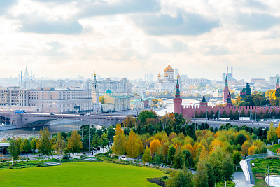 Парк «Зарядье» осенью