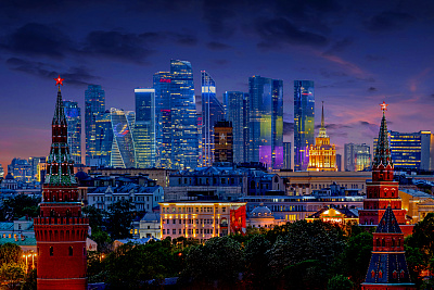 Вечерние виды города