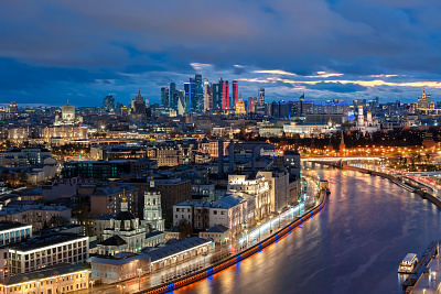 Вечерние виды Москвы