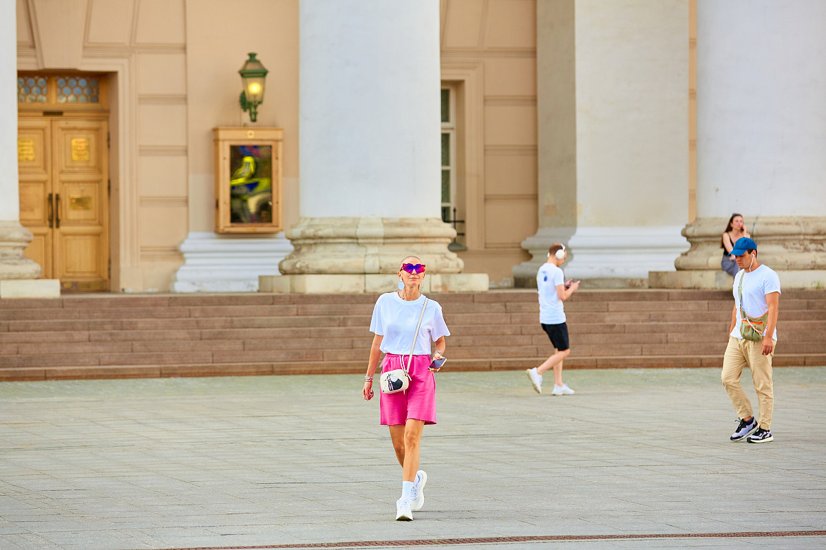 Центр города летом