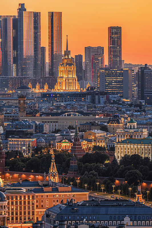Закатные виды Москвы
