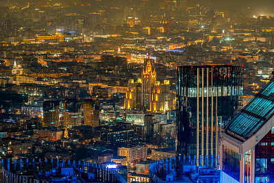 Вечерние виды Москвы