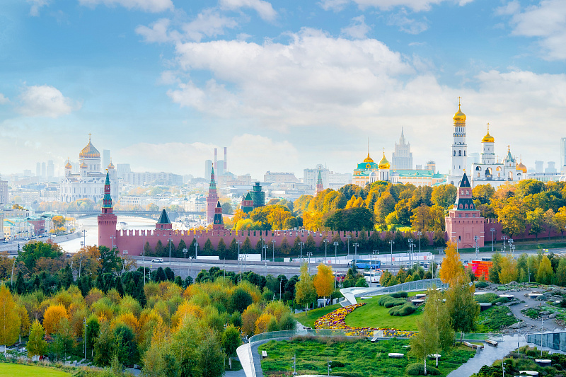 Парк «Зарядье» осенью
