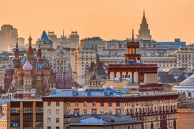 Вечерние виды Москвы