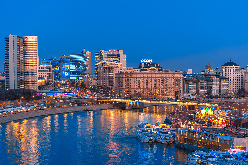 Вечерние виды Москвы