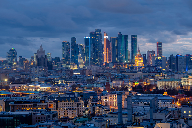 Вечерние виды Москвы