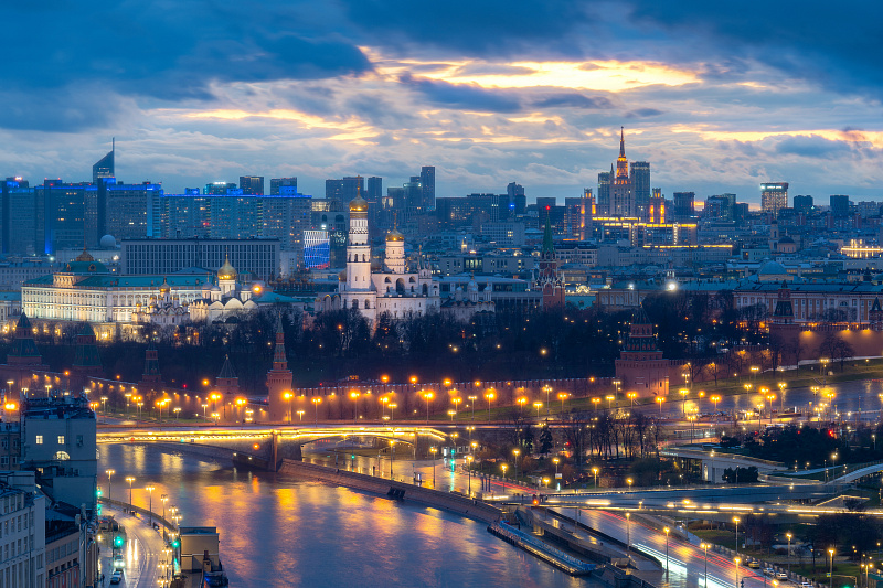 Вечерние виды Москвы