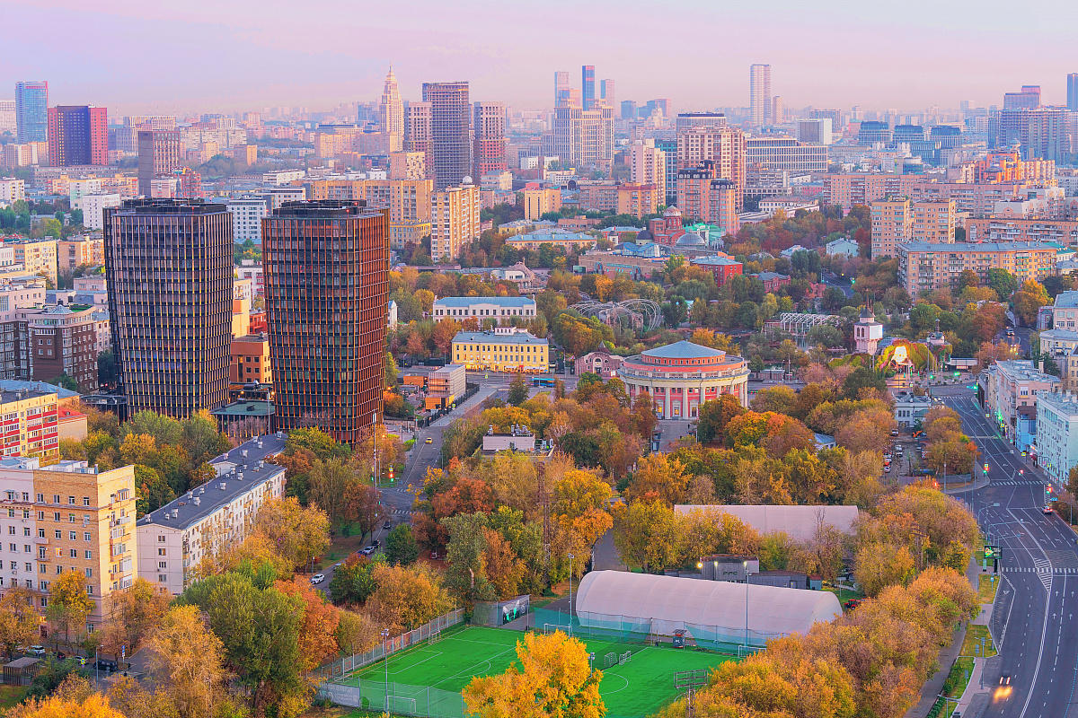 Рассветные виды Москвы