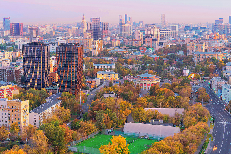 Рассветные виды Москвы