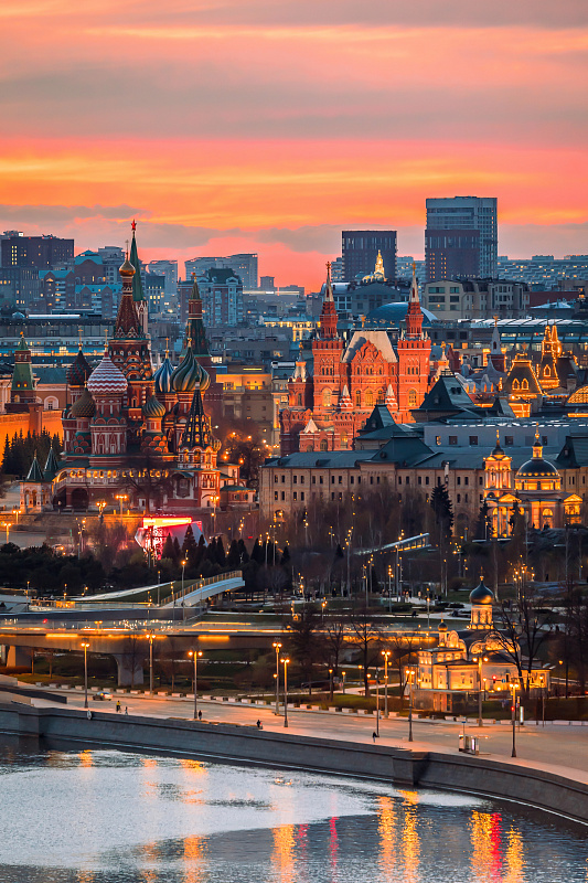 Вечерние виды Москвы
