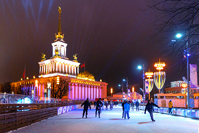 Открытие катка на ВДНХ