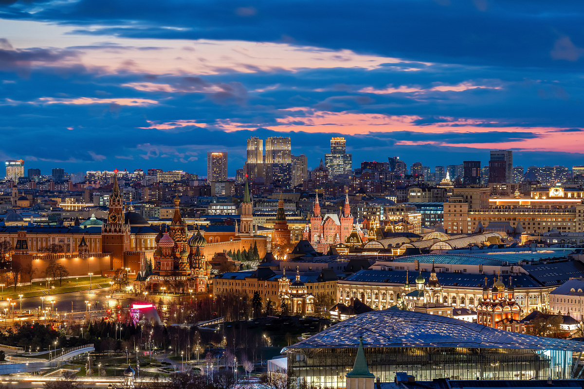 Вечерние виды Москвы