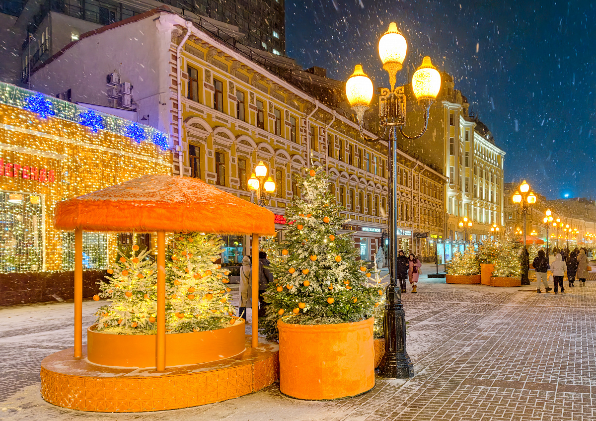 Новогоднее оформление Арбата