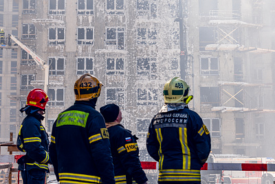 Масштабные учения городских служб в высотных зданиях