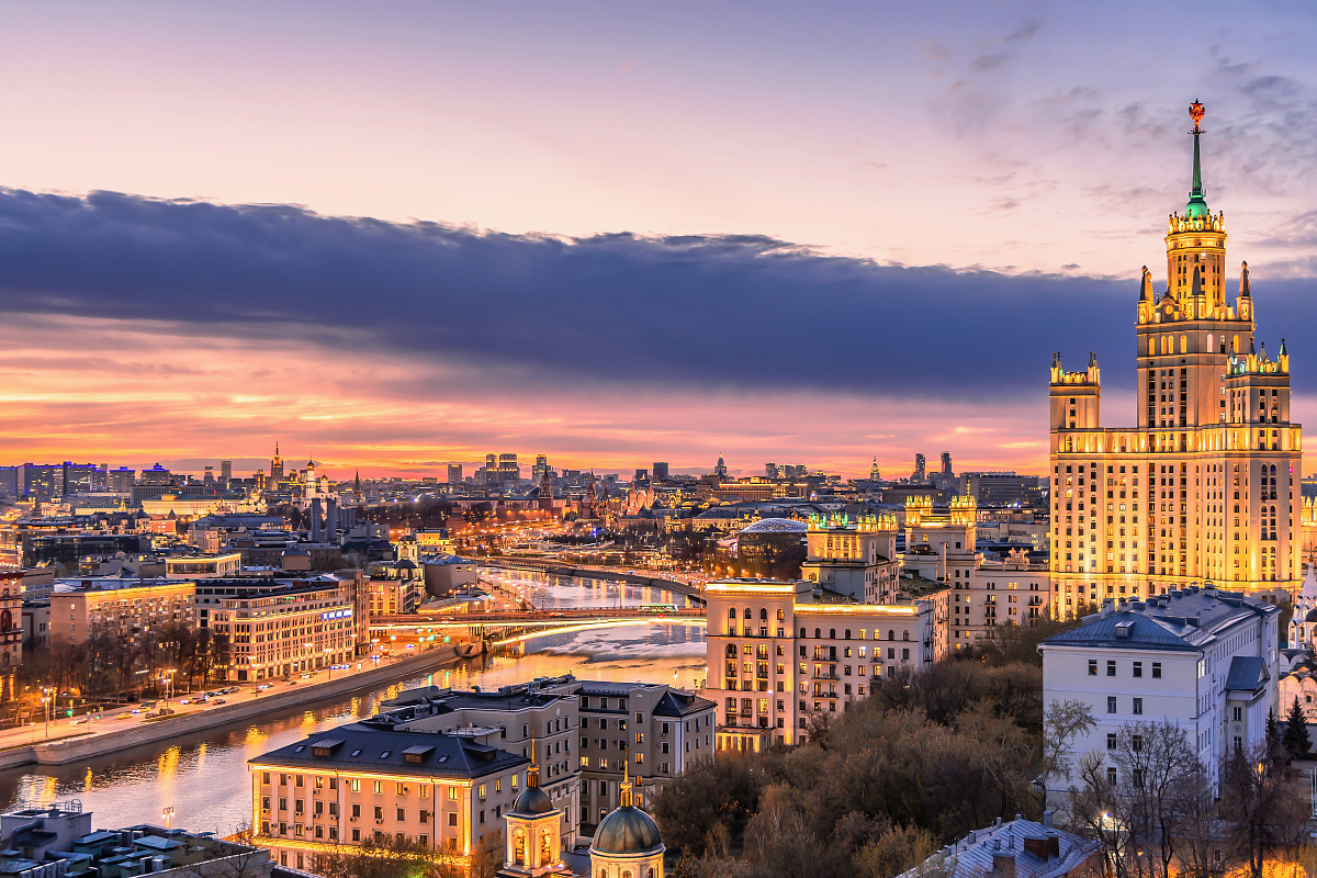 Вечерние виды Москвы
