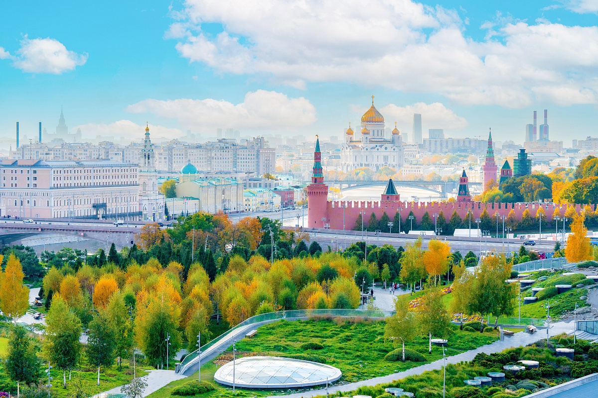Парк «Зарядье» осенью
