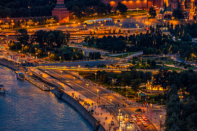 Вечерняя панорама Москвы