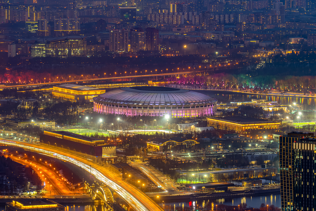 Вечерние виды Москвы