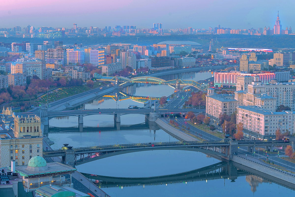 Рассветные виды Москвы