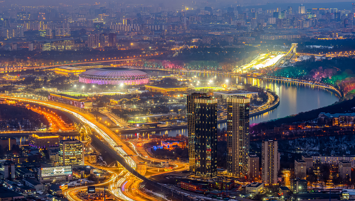 Вечерние виды Москвы