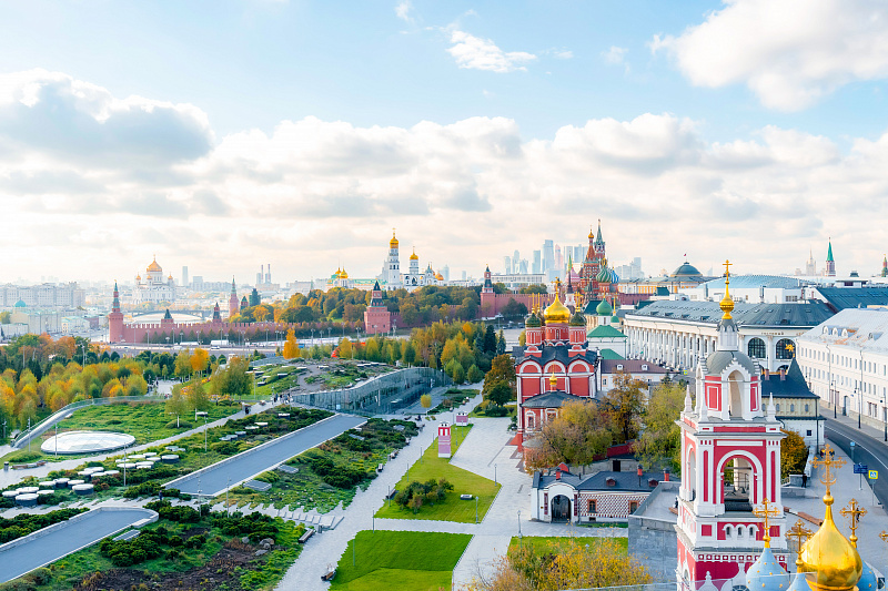 Парк «Зарядье» осенью