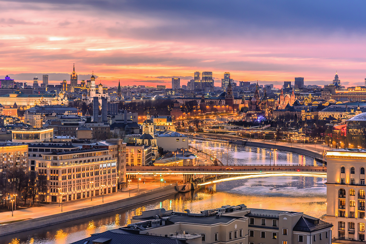 Вечерние виды Москвы