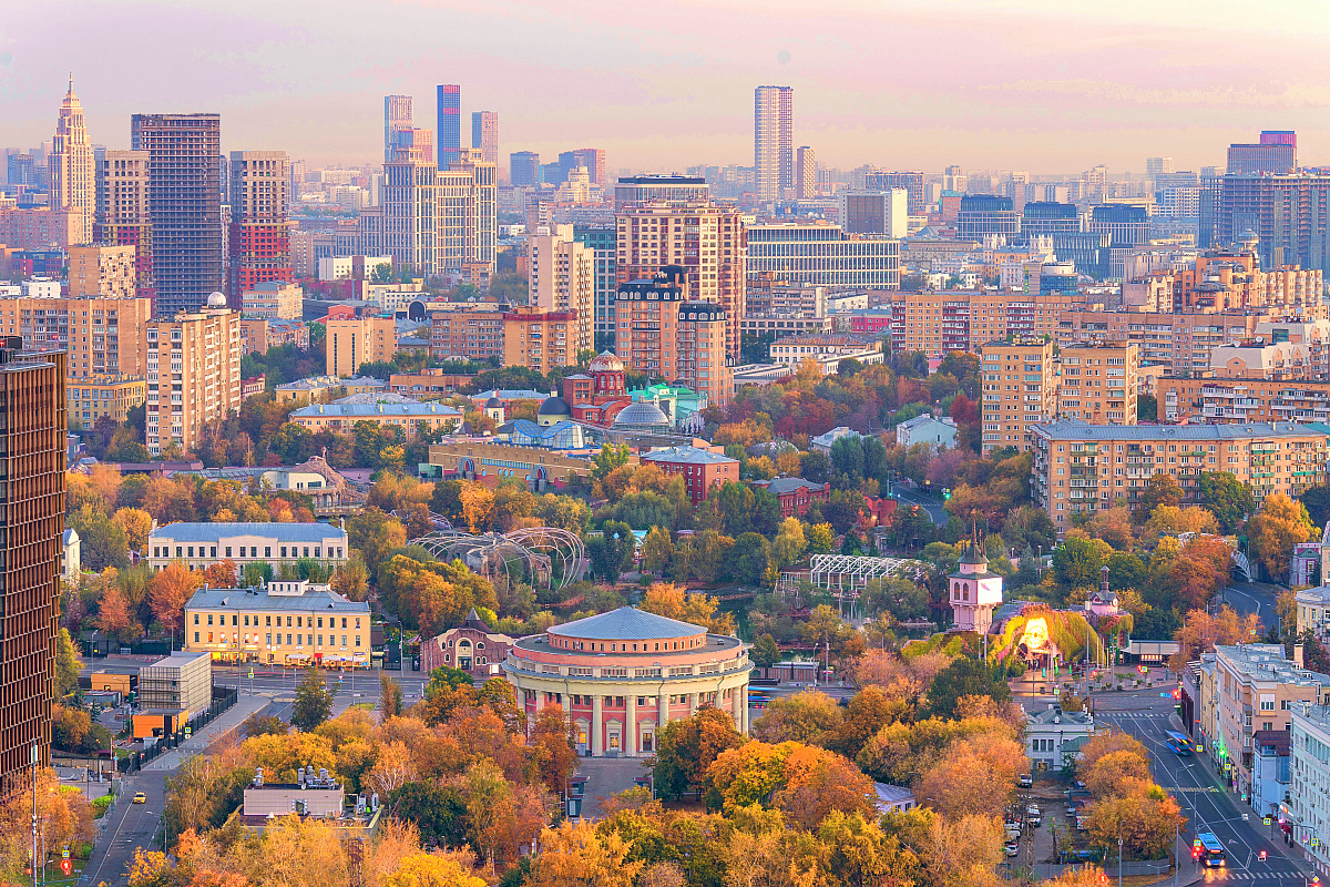 Рассветные виды Москвы