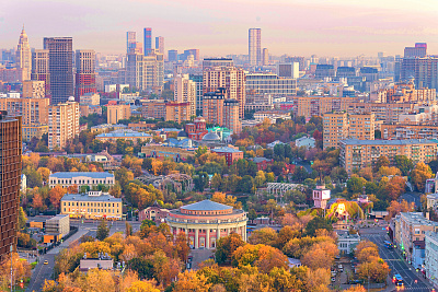 Рассветные виды Москвы