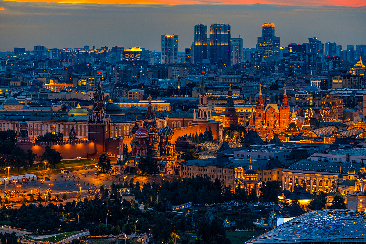 Вечерняя панорама Москвы