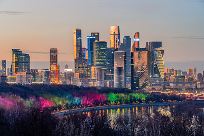 Вечерние виды Москвы