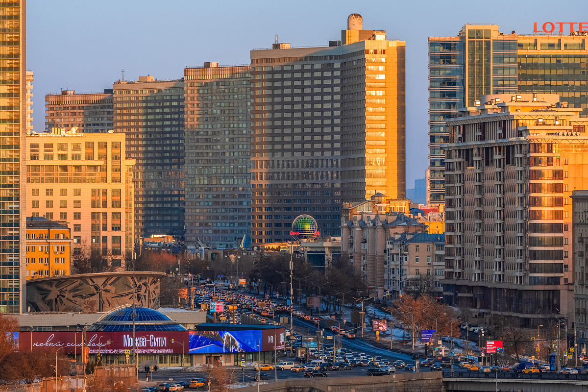 Вечерние виды Москвы