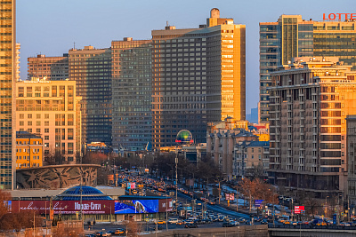 Вечерние виды Москвы