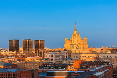 Вечерние виды Москвы