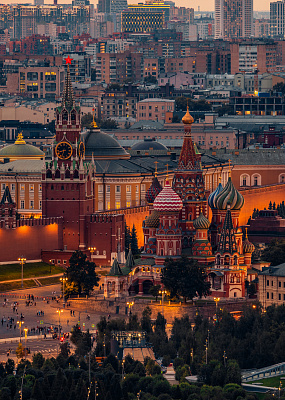 Вечерняя панорама Москвы