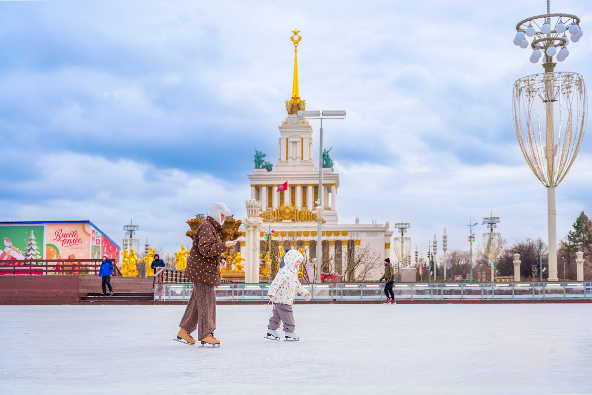 Открытие катка на ВДНХ