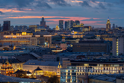 Вечерние виды Москвы