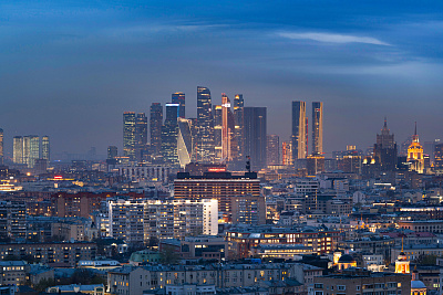 Вечерние виды Москвы