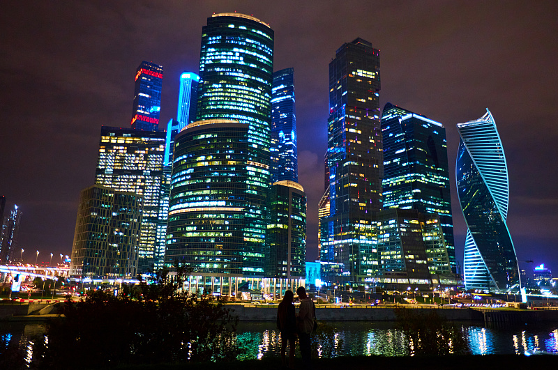 Москва-Сити (вечер)