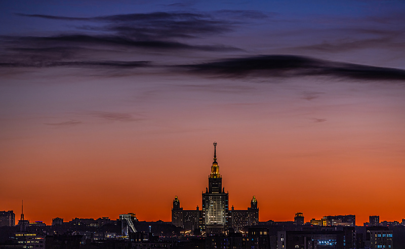 Вечерние виды Москвы
