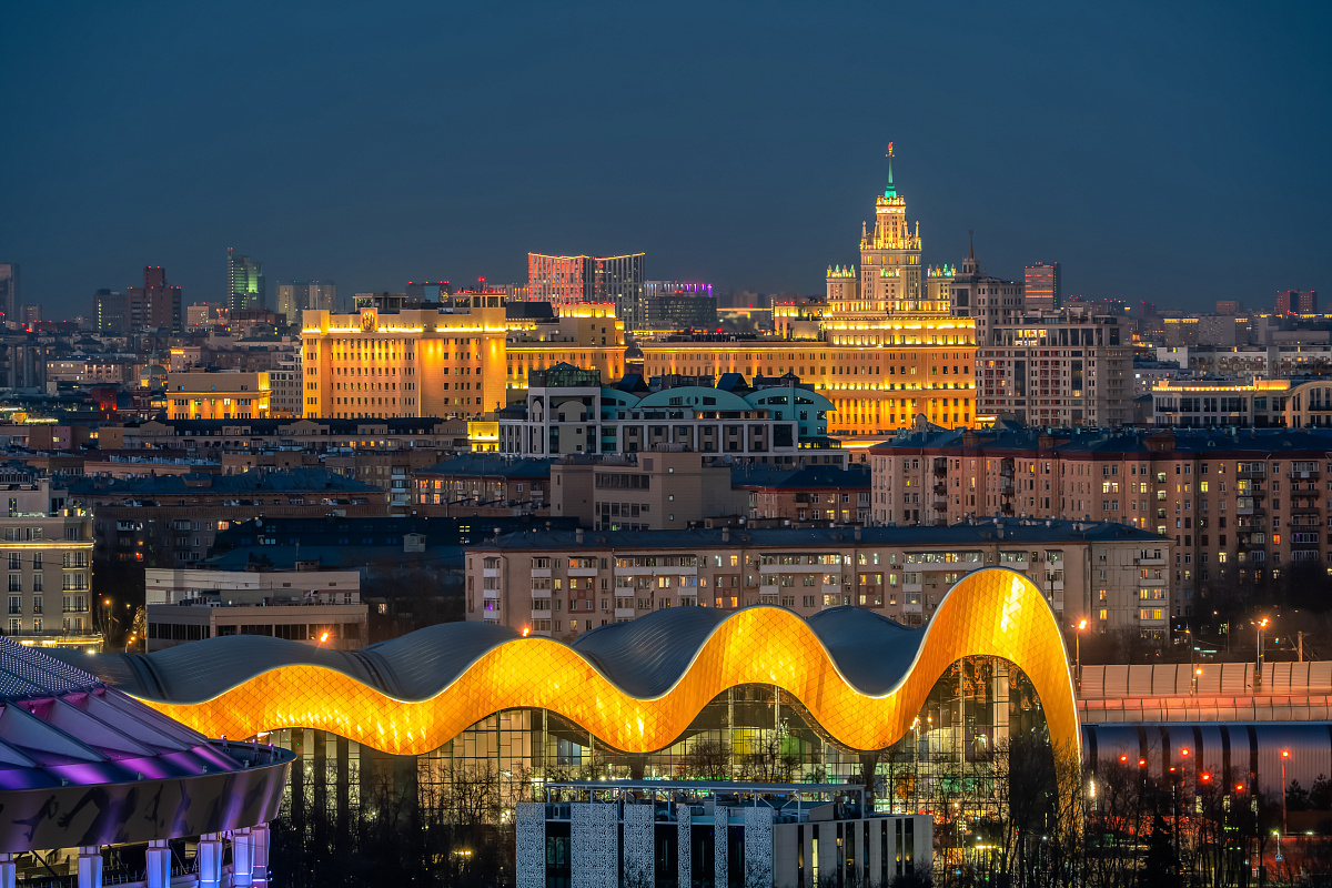 Вечерние виды Москвы