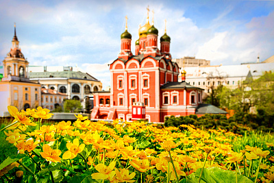 Москва в цветах