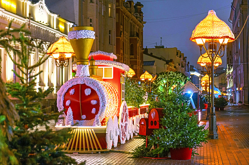 Новогоднее оформление Арбата